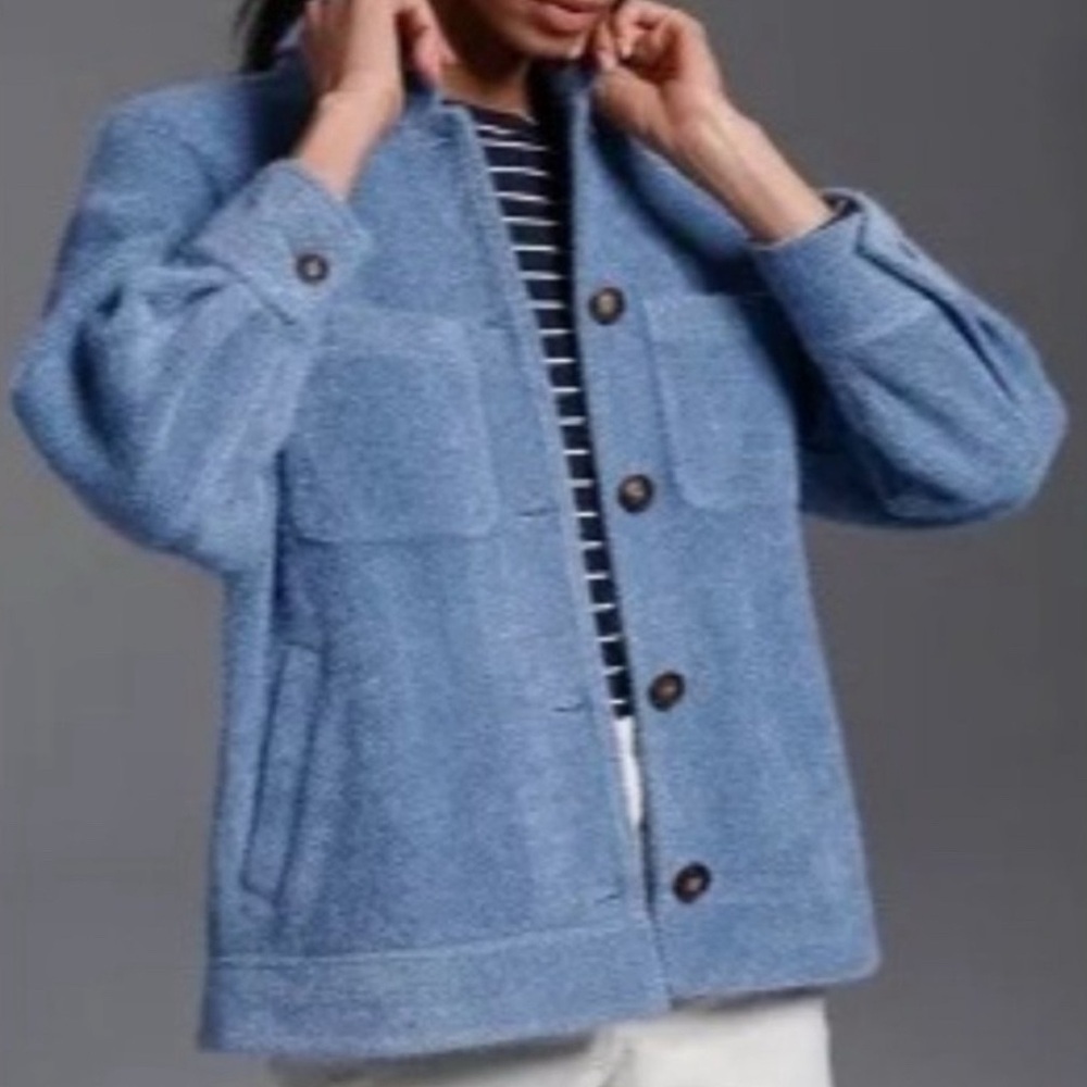 Anthropologie Greylin Light Blue Jacket size M - Picture 2 of 8